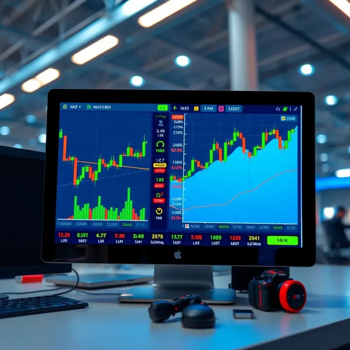 Forex Market Dynamics and Currency Exchange Insights for Nigerian Traders Digital interface displaying currency exchange rates and trading charts