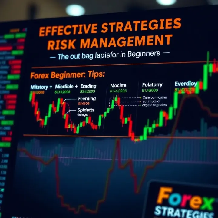 Infographic showing key forex trading strategies and risk management tips for Nigerian traders