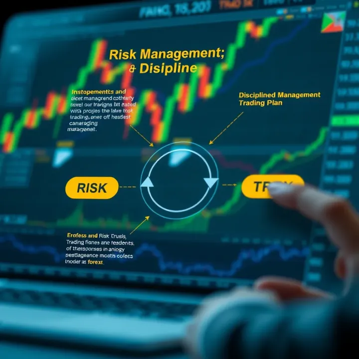 Diagram illustrating risk management techniques and disciplined trading strategies