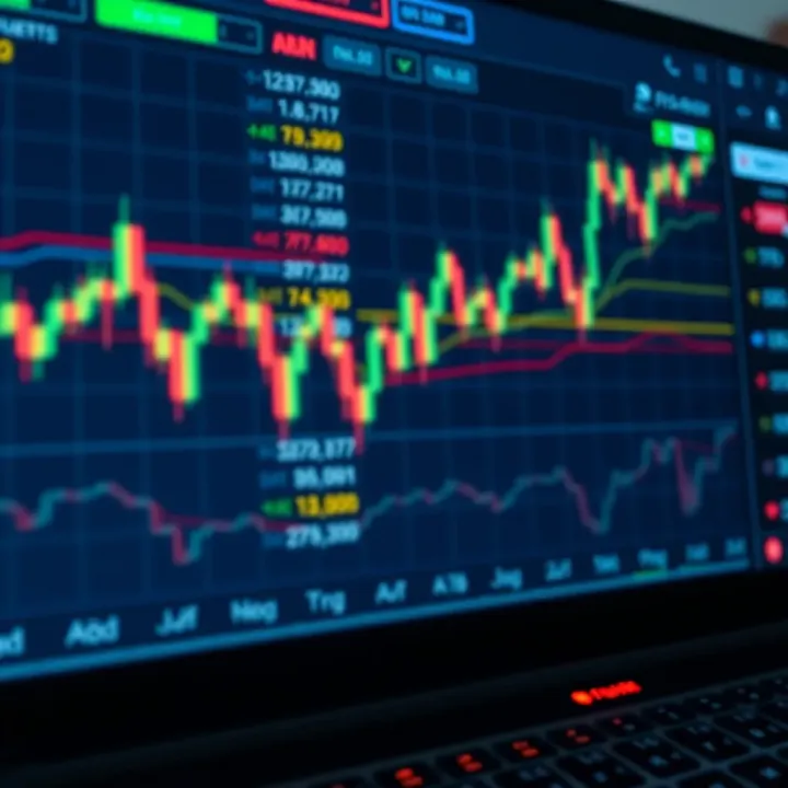 Forex trading platform dashboard showing currency pairs and live price charts