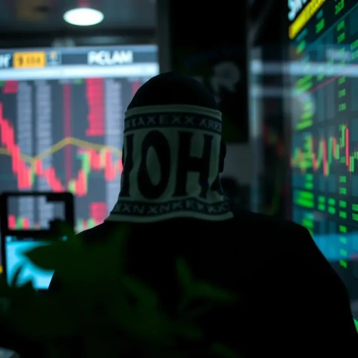Conceptual graphic highlighting forex market risks and warning signs against scams