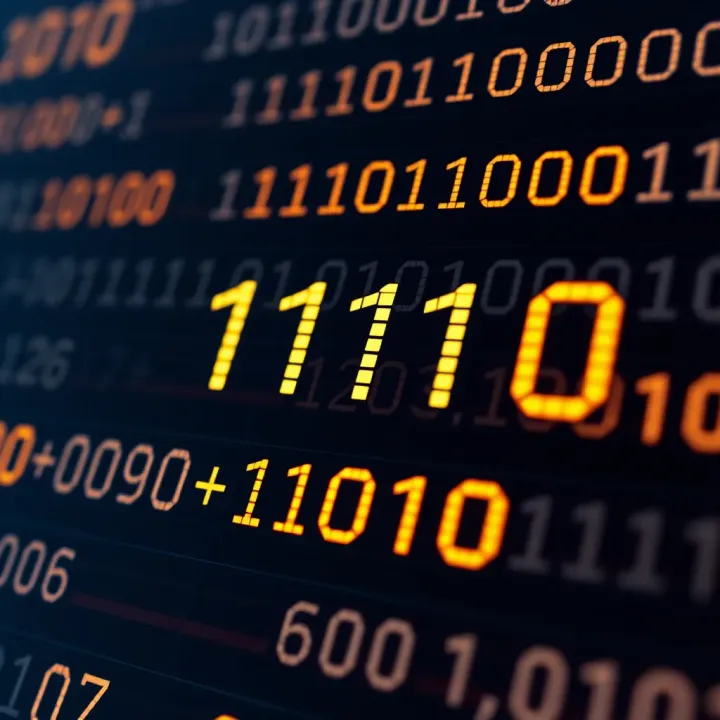 Visual representation of binary arithmetic operations using digital logic symbols