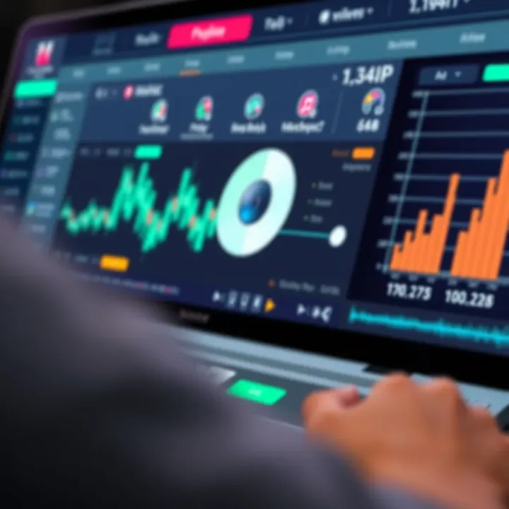 Digital music files with a focus on secure downloading interface