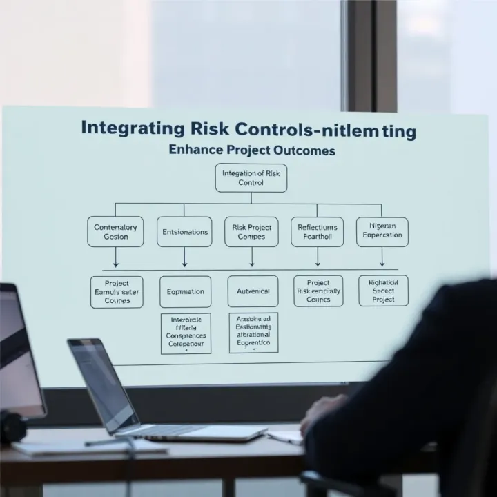 Flowchart illustrating integration of risk controls into project workflows to minimize delays and cost overruns in Nigerian business projects