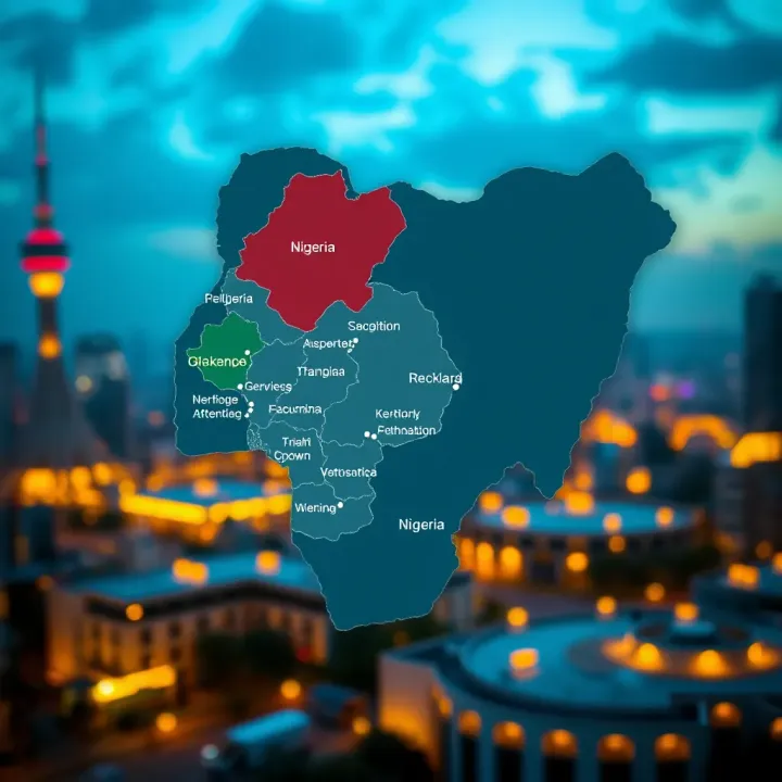 Map of Nigeria highlighting regulatory zones relevant to binary trading compliance