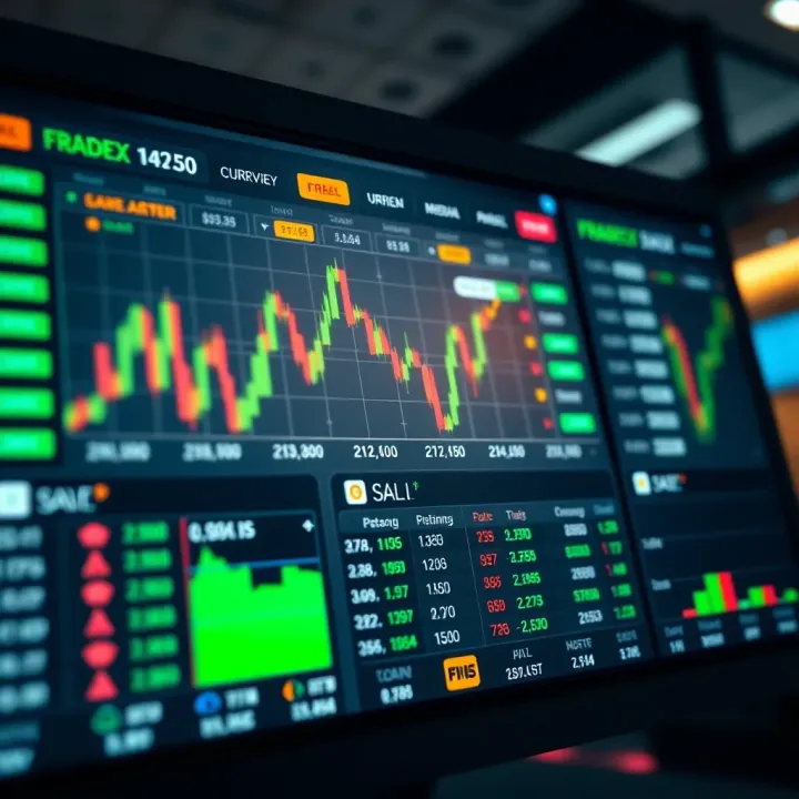 Screenshot of a forex trading platform interface showing currency rates and trading options available for Nigerian investors