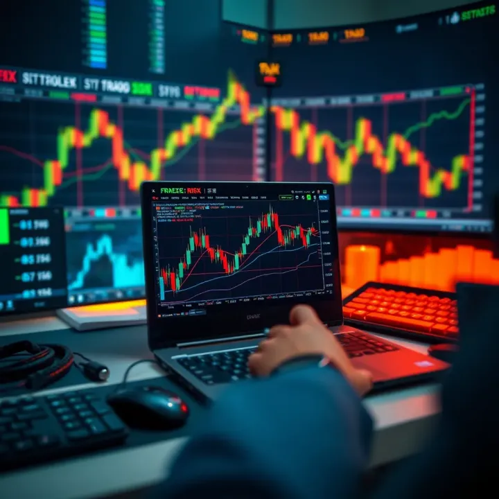 Effective Risk Management in Forex Trading Visual representation of risk management strategies and trading tools for forex investors