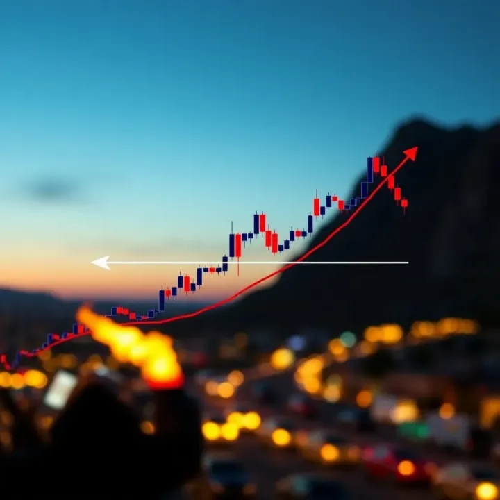 Evening Star Pattern Predicting Market Downtrend Diagram illustrating evening star bearish candlestick pattern highlighting potential price decline