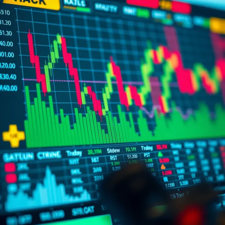 Chart showing binary options trading trends and broker comparison