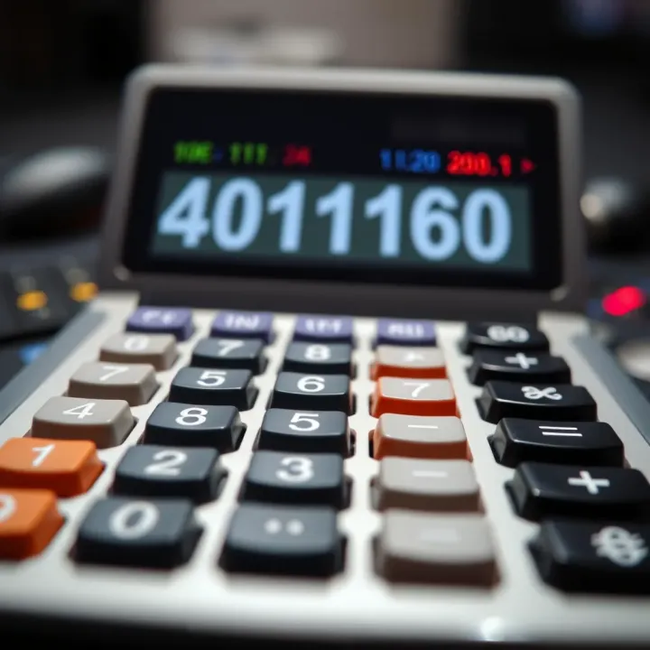 Visual representation of a digital binary calculator showing binary arithmetic operations