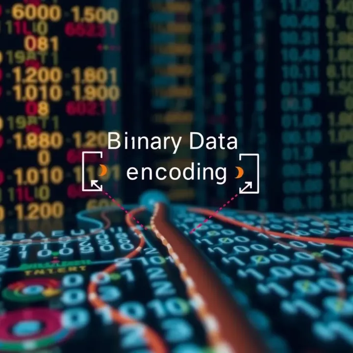 Diagram illustrating binary data encoding between client and server