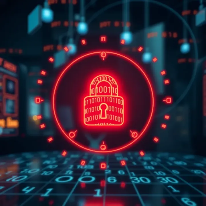 Diagram illustrating the concept of binary login showing digital authentication through binary code representation