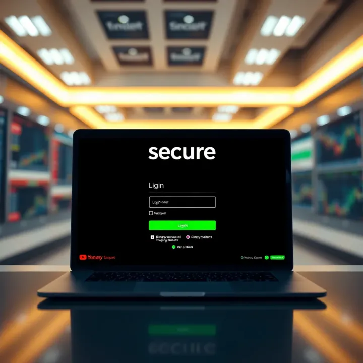Secure login interface for binary trading platform in Nigeria