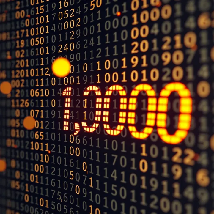 Illustration explaining the binary numeral system and how to convert decimal numbers to binary
