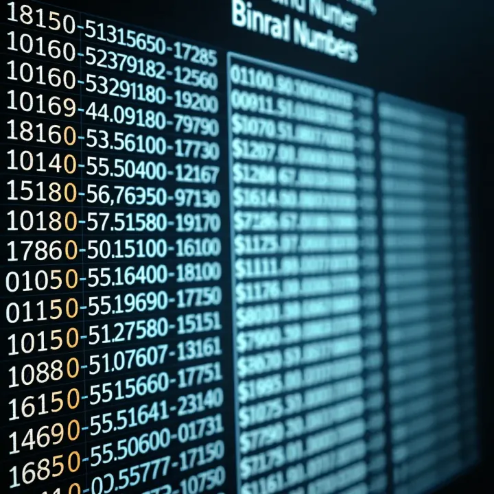 Understanding Binary Numbers: 1 to 1000 List