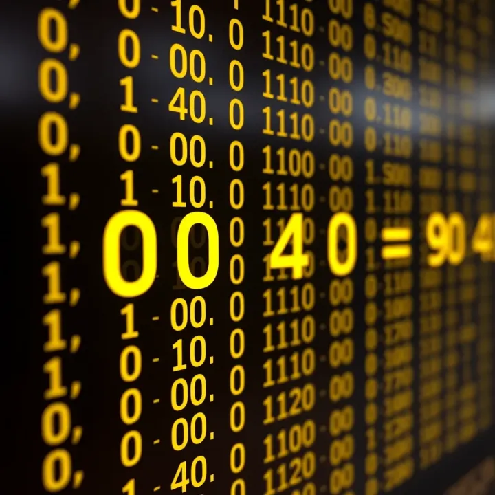 Visual representation of binary subtraction using two's complement approach highlighting bitwise operations