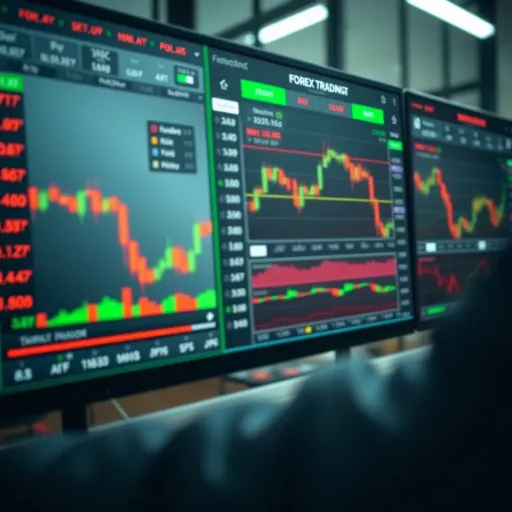Forex Trading Platform Featuring Market Indicators and Setup Tools Screenshot of a forex trading platform showcasing various market indicators and trader setup options