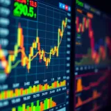 Digital interface showing forex trading charts and currency symbols