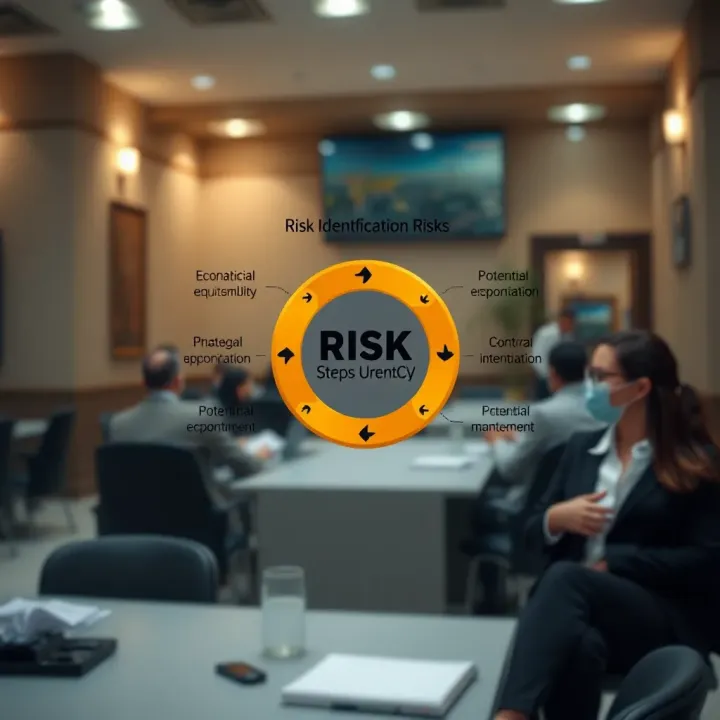 Diagram illustrating the identification of potential economic and security risks for Nigerian businesses