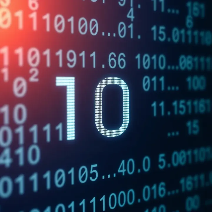 How the Number Ten Is Written in Binary