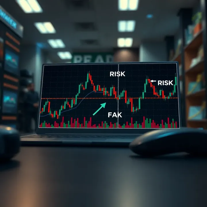 Graph depicting fixed risk and fixed reward structure in binary trading
